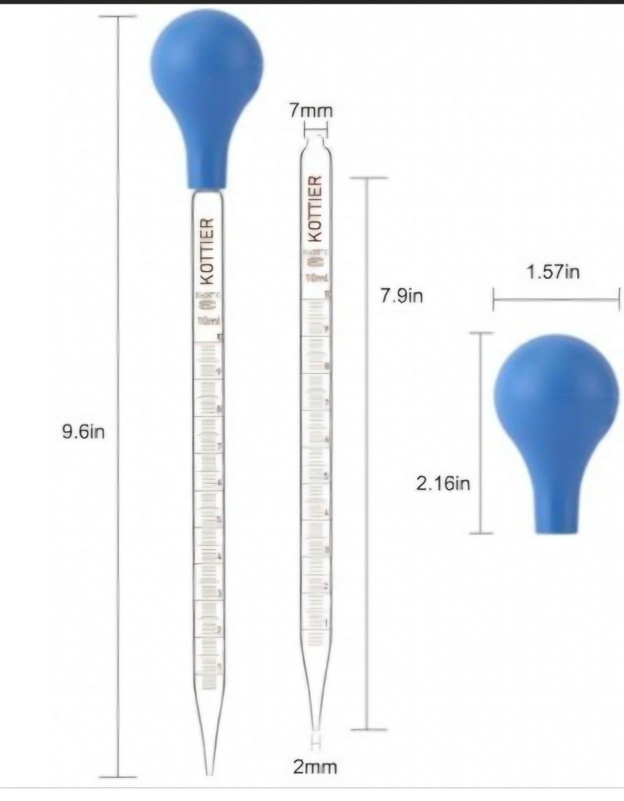 Glass Graduated Deopper 10ml