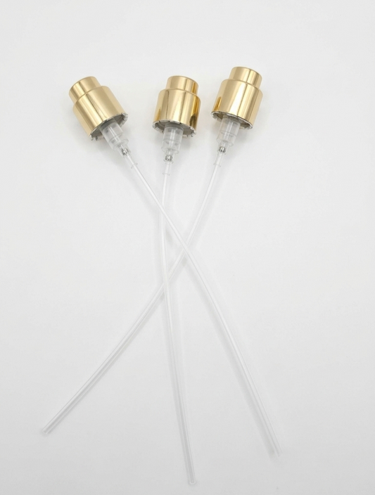 Pump coster (15mm) manual crimping (12 pcs) / color : gold