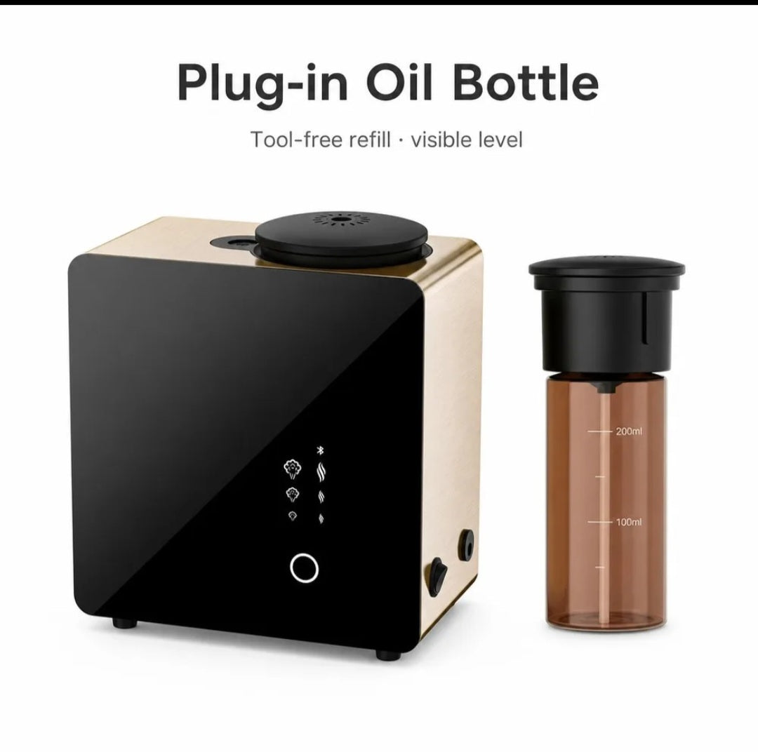 Defuser machine T1000 (black & gold color) with 200ml free oil